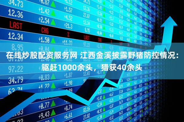 在线炒股配资服务网 江西金溪披露野猪防控情况：驱赶1000余头，猎获40余头